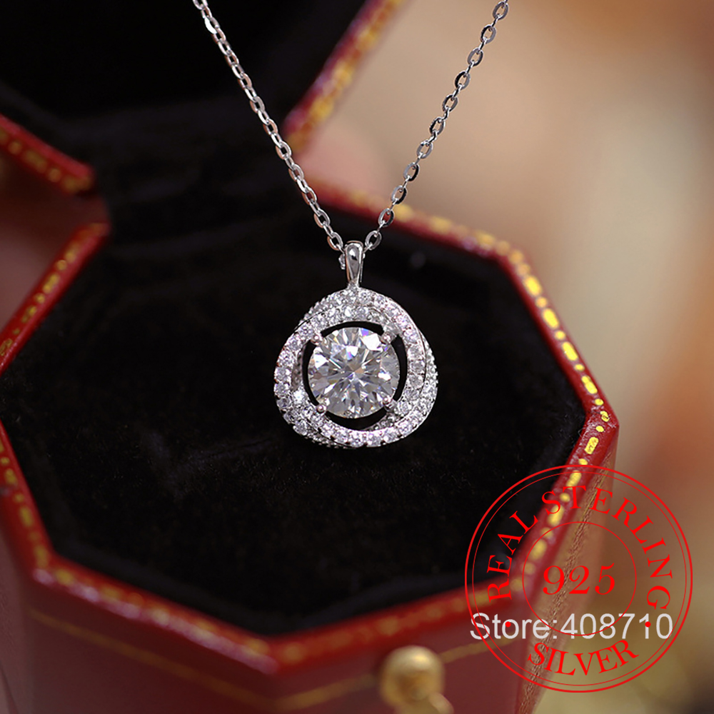 Crystal Choker Necklace - 925 Sterling Silber Schmuck Exquisite Kristall