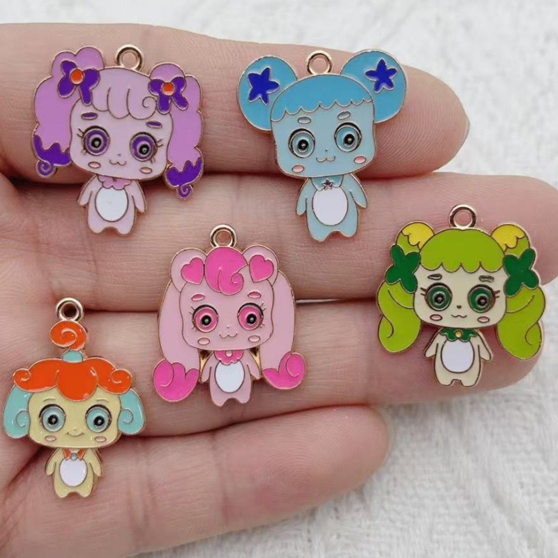 Drop Earrings - 10 Stück Cartoon Niedliche Emaille-Legierung Schmuckzubehör
