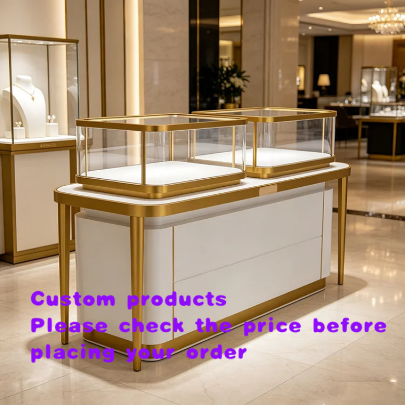 Jewelry Store For Watches - Maßgefertigte Luxuriöse Hochwertige Edelstahl-Glas-Vitrine mit Schloss