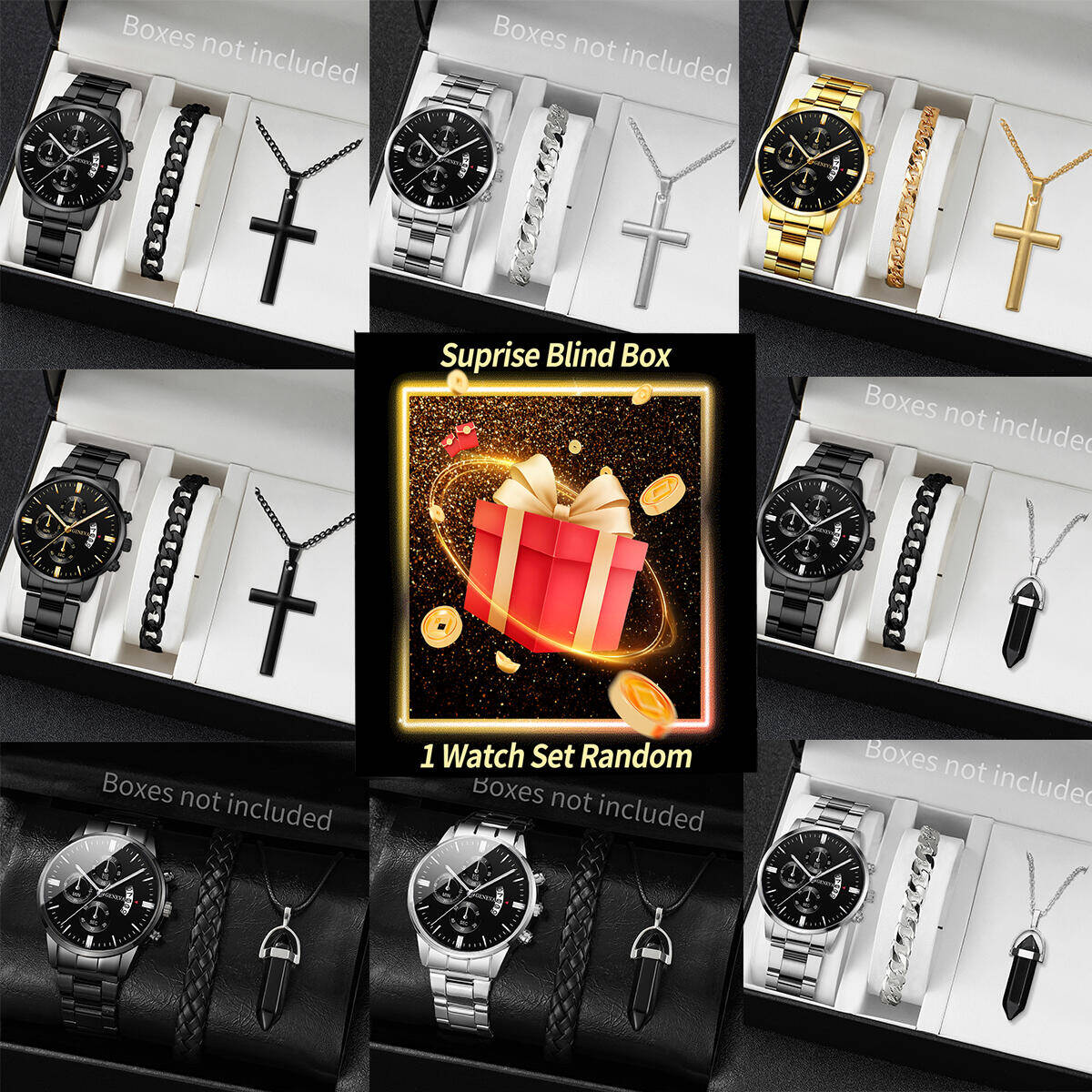 Jewelry For Watches - Überraschung Mystery Uhr Blind Box-3 Teile/satz