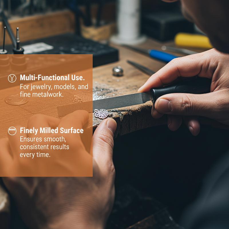 Jewelry Repair & Watches Reviews - 10-teiliges Metall-Nadelfeilen-Set mit Rutschfestem Griff Präzisions-Handfeilen-Set