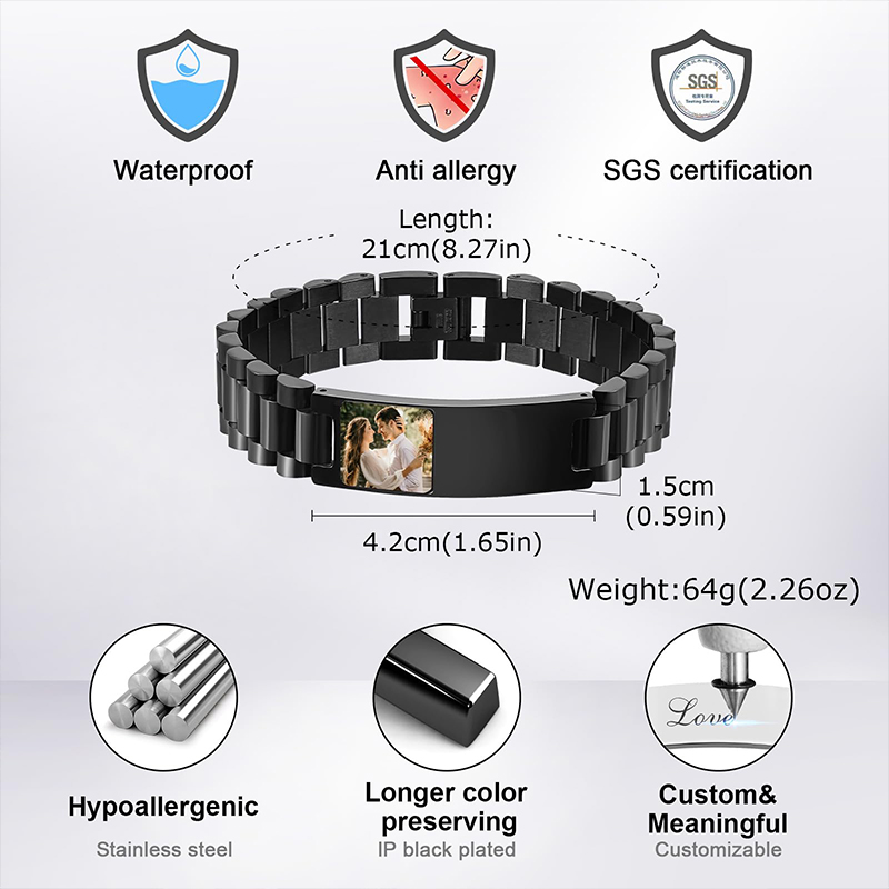 Benutzerdefiniertes Bild Text  – Jewelry Watches Men Bewertung und Preis
