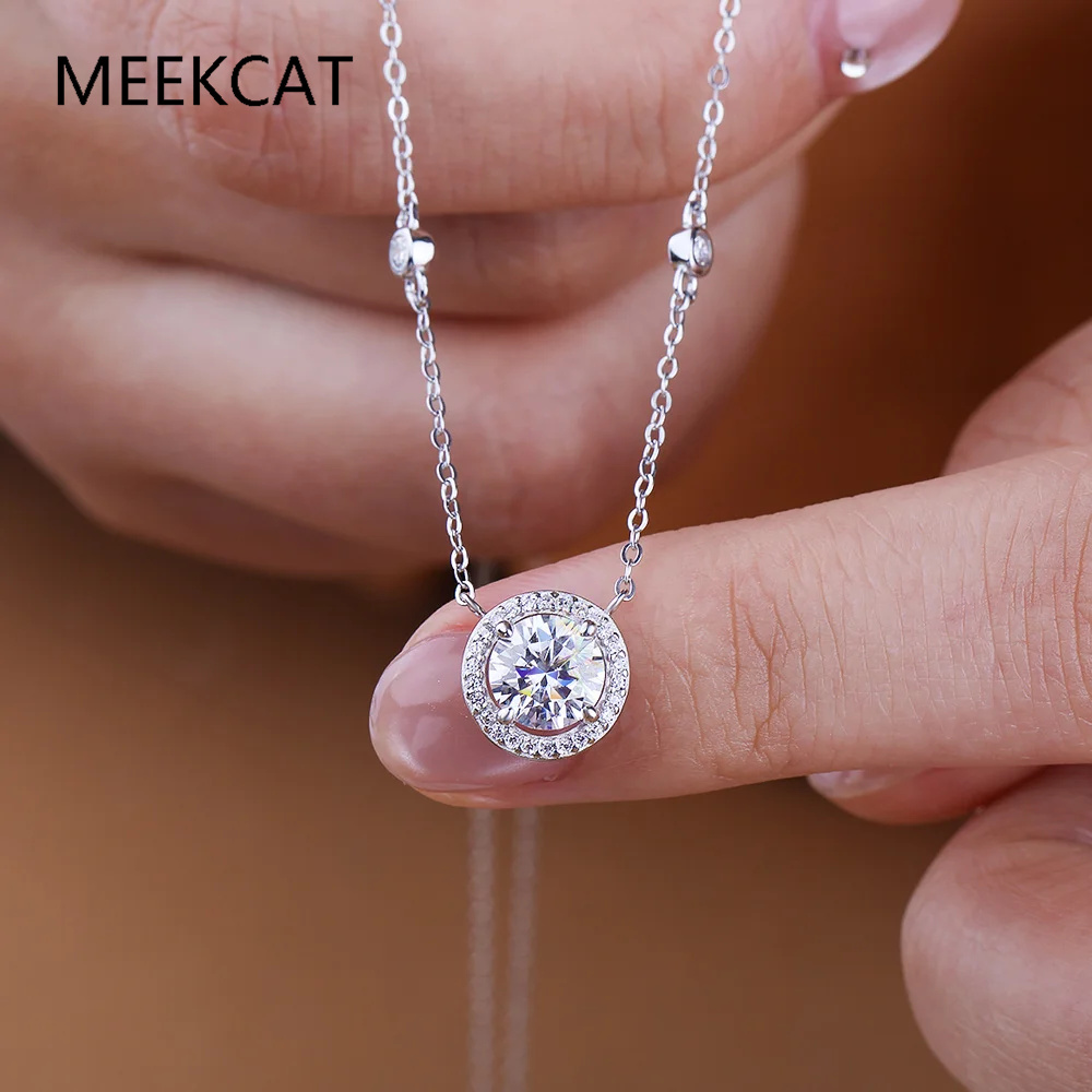 1/2/3 Karat Moissanit-Halskett – Crystal Choker Necklace Bewertung und Preis