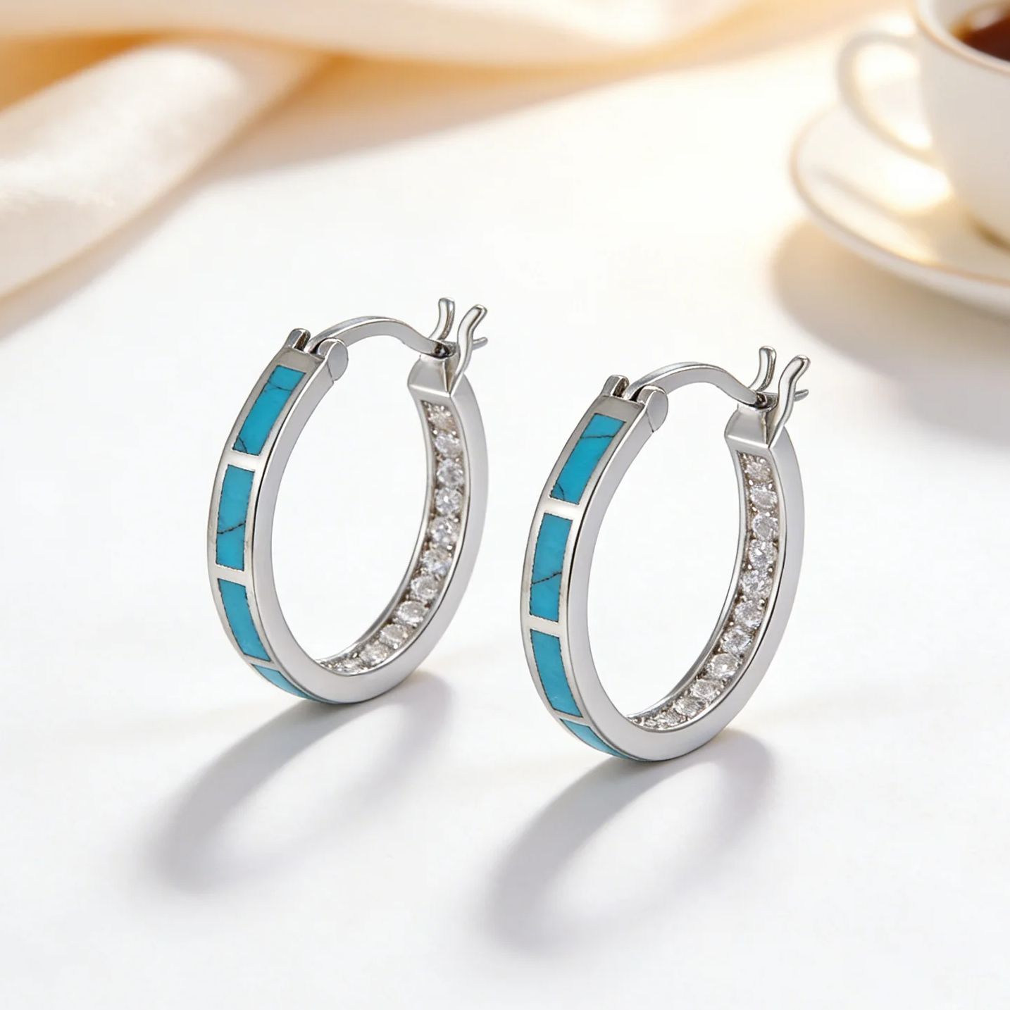 Hypoallergene Türkis- und Zirk – Turquoise Stone Ring Bewertung und Preis