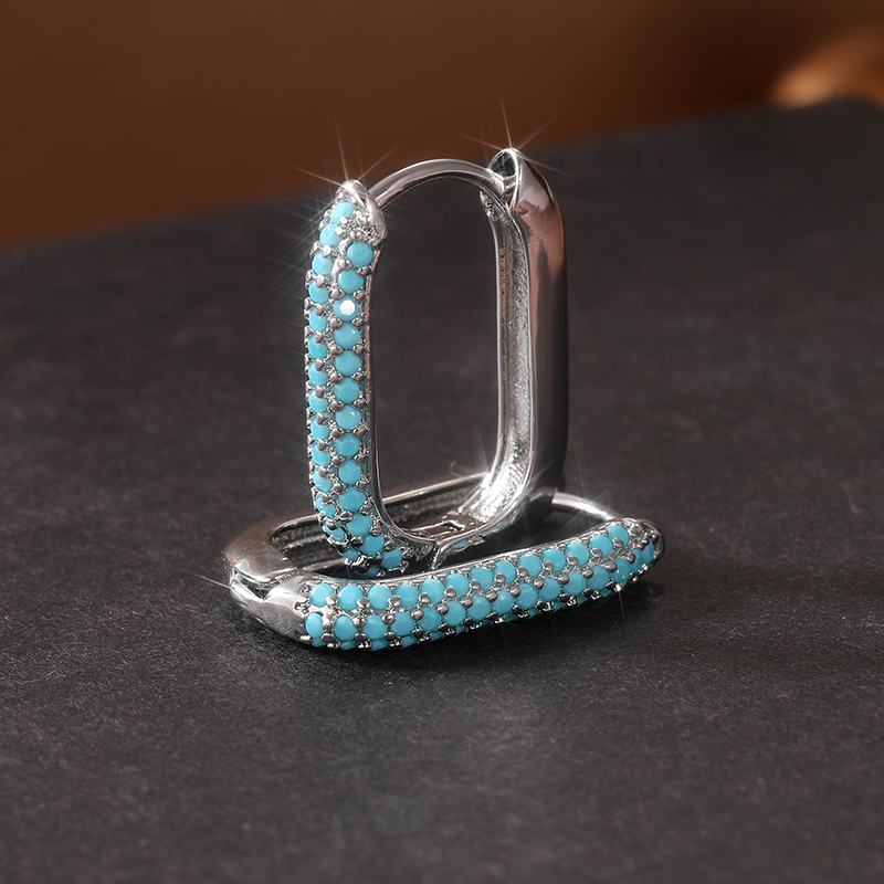 Exquisite Inlay-Ohrringe mit T – Turquoise Stone Ring Bewertung und Preis