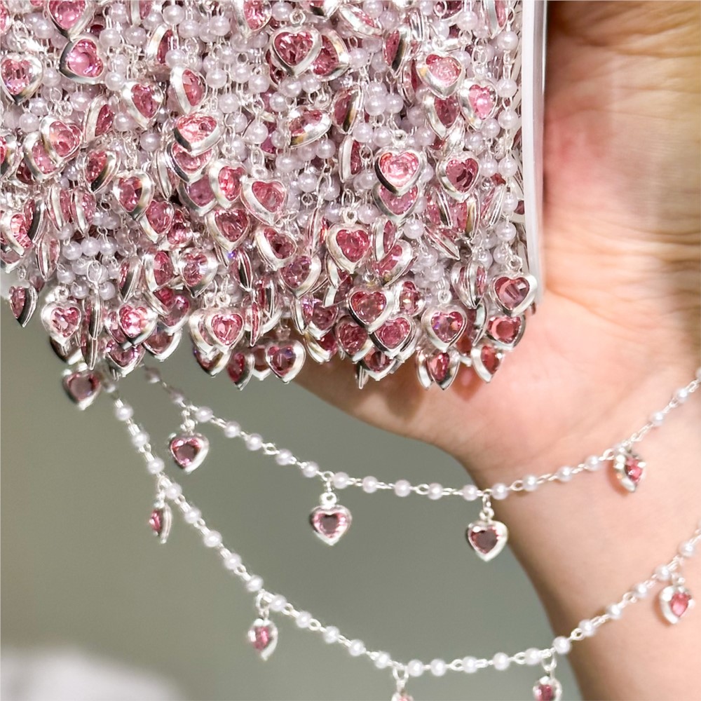 0,5 Meter/1 Meter Rosa Kristal – Crystal Choker Necklace Bewertung und Preis