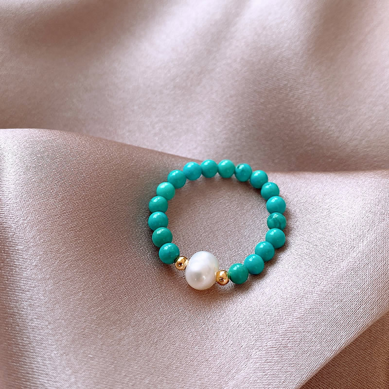 Neue Ankunft Trendy Natürliche – Turquoise Stone Ring Bewertung und Preis