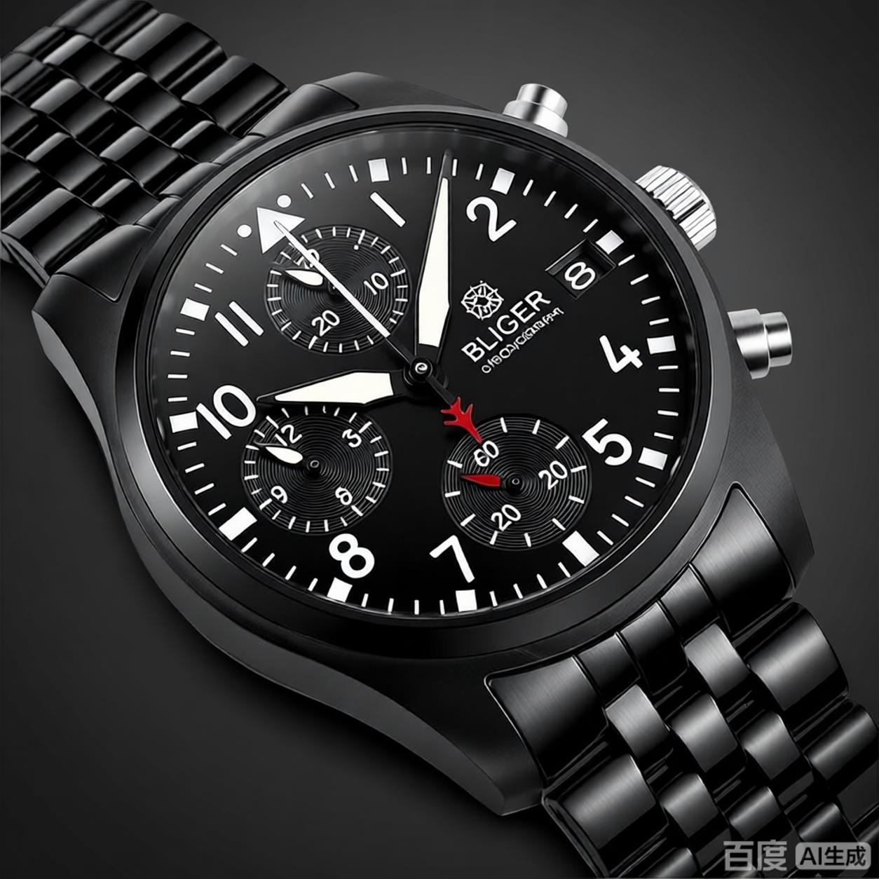 BLIGER Vollschwarze, gebürstet – Jewelry For Watches Bewertung und Preis