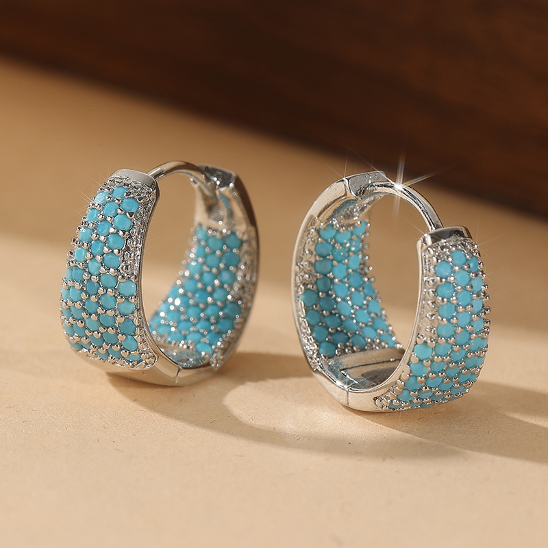 Modische, vollständig mit blau – Turquoise Stone Ring Bewertung und Preis