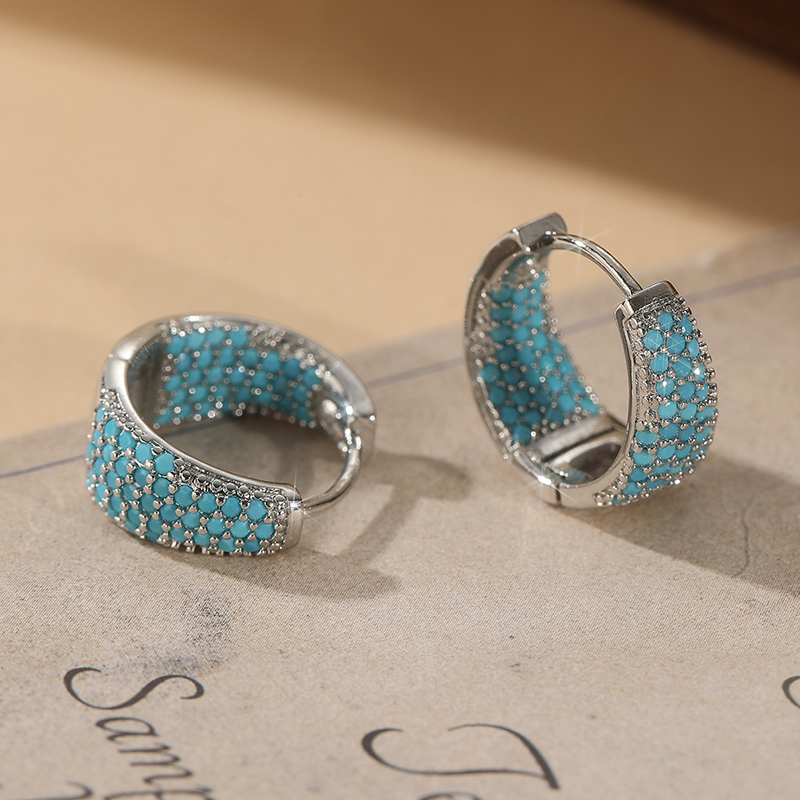 Modische, vollständig mit blau – Turquoise Stone Ring Bewertung und Preis