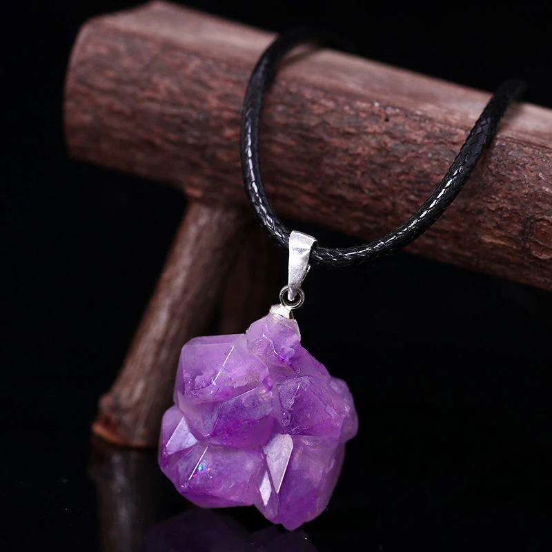 Natürliche Amethysten Blume Ha – Crystal Choker Necklace Bewertung und Preis